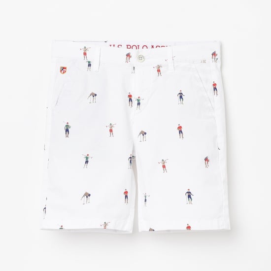 U.S. POLO ASSN. KIDS Boys Printed Woven Shorts
