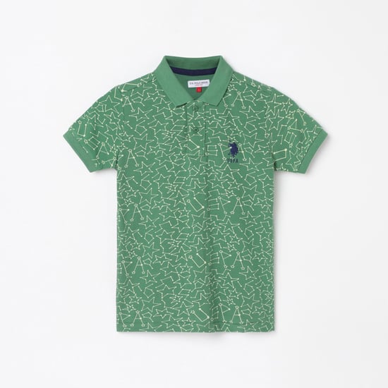 U.S. POLO ASSN. KIDS Boys Printed Polo T-shirt