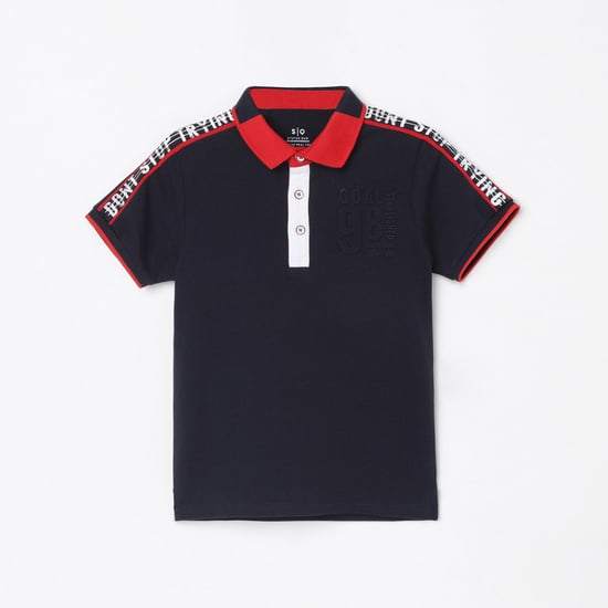 STATUS QUO Boys Solid Polo T-shirt
