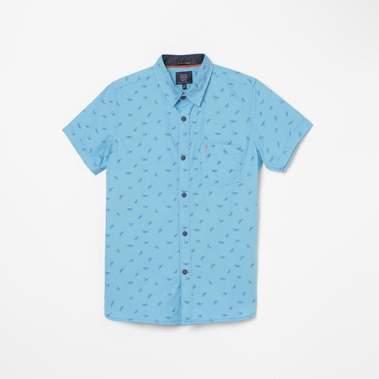 INDIAN TERRAIN Boys Printed Half-Sleeves Shirt