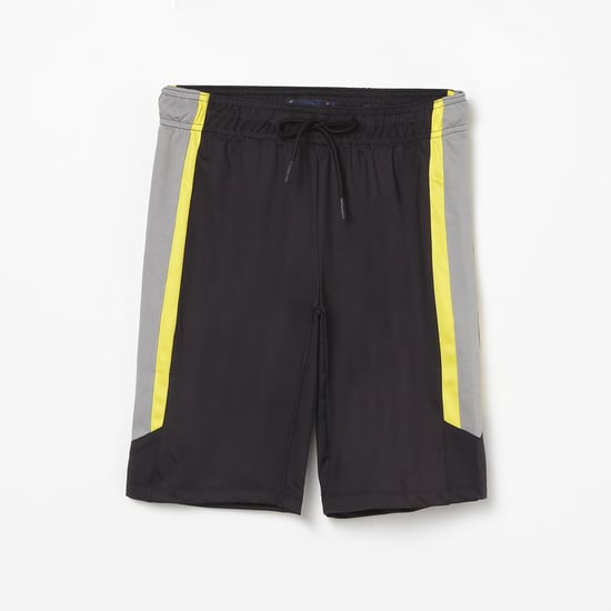 INDIAN TERRAIN Boys Colourblocked Elasticated Shorts