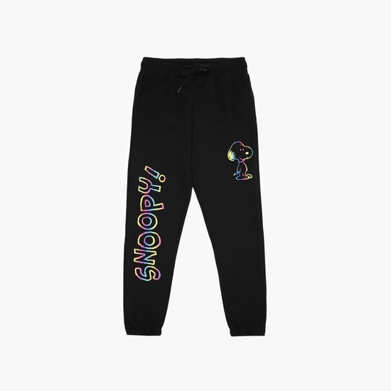 KIDSVILLE Girls Printed Elasticated Joggers
