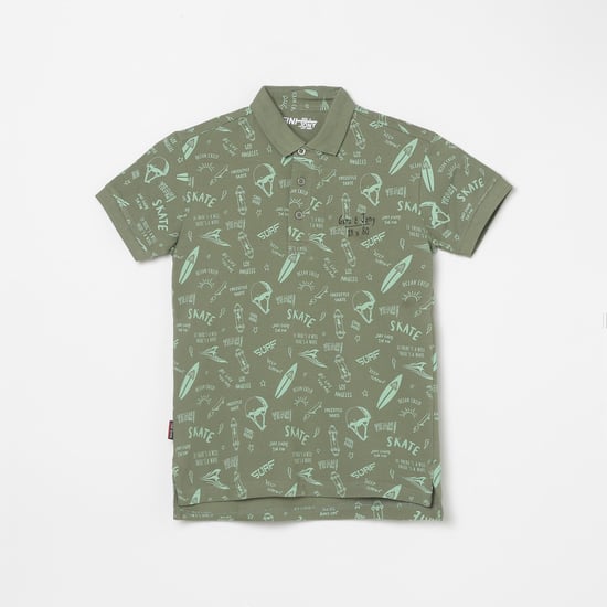 GINY & JONY  Boys Printed Polo T-shirt