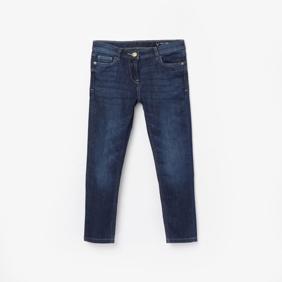 ALLEN SOLLY Boys Stonewashed Regular Fit Jeans