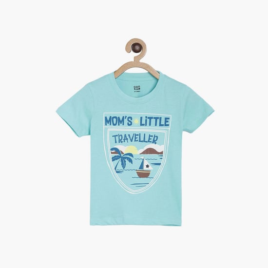 FS MINI KLUB Boys Printed Crew Neck T-shirt