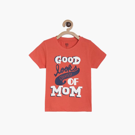 FS MINI KLUB Boys Printed Crew Neck T-shirt