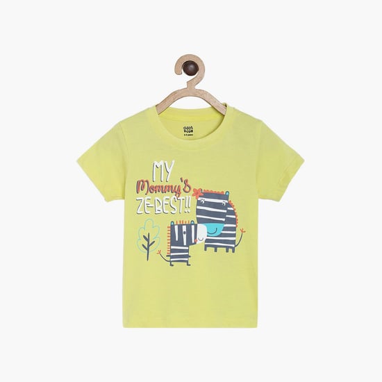 FS MINI KLUB Boys Printed Crew Neck T-shirt