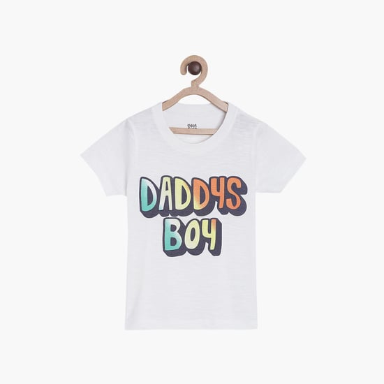 FS MINI KLUB Boys Printed Crew Neck T-shirt