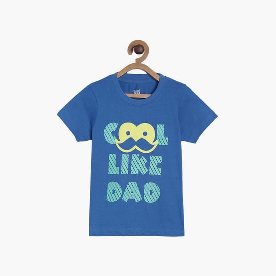 FS MINI KLUB Boys Printed Crew Neck T-shirt