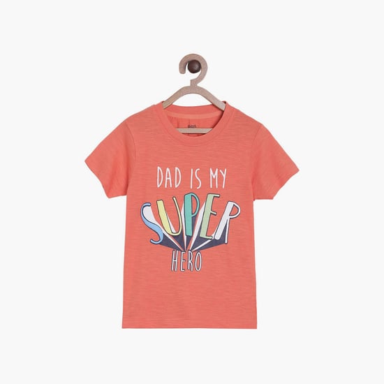 FS MINI KLUB Boys Printed Crew Neck T-shirt