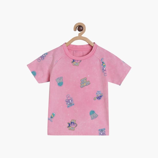 FS MINI KLUB Boys Printed Crew Neck T-shirt