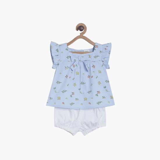 FS MINI KLUB Girls Printed Top and Bottom Set