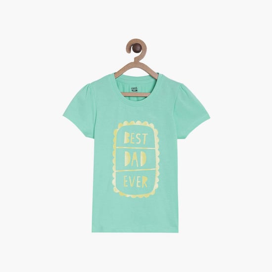 FS MINI KLUB Girls Printed Round Neck T-shirt