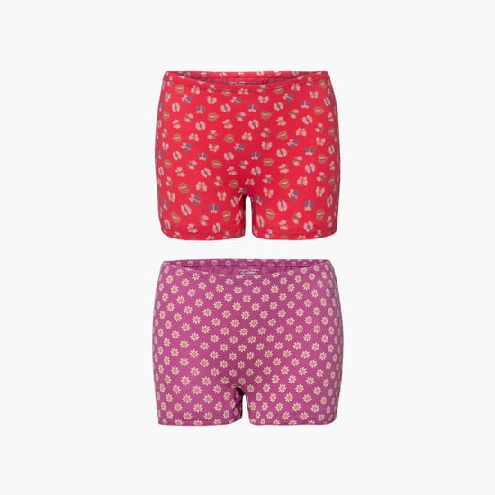 JOCKEY Girls Printed Hipster Panties- Set of 2