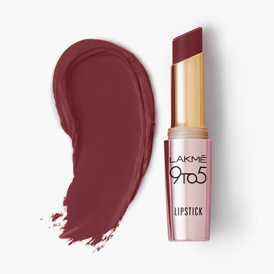 LAKME 9 To 5 Primer + Matte Lipstick - MM3 Sangria Weekend - 3.6 g