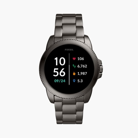 FOSSIL Men Round Smartwatch with Metal Strap FTW4049I