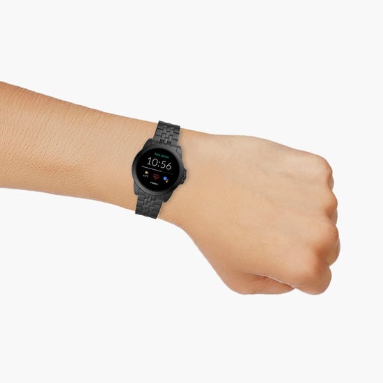 FOSSIL Men Round Smart Watch with Metal Strap FTW4056I