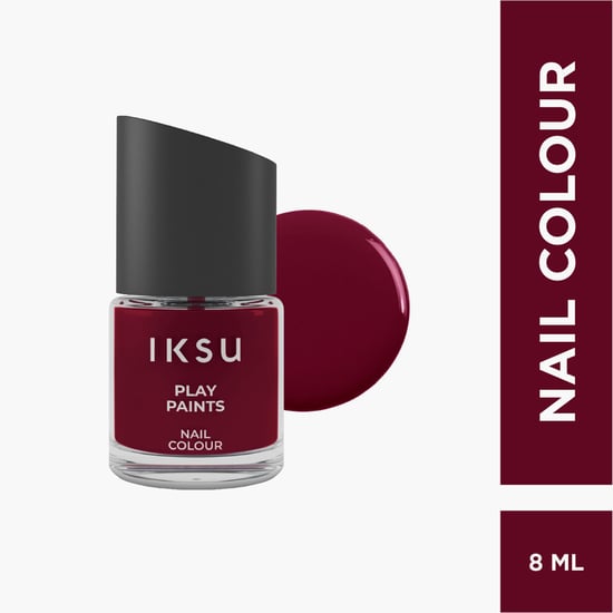 IKSU Play Paints Nail Colour - Maroon Macaron - 8ml