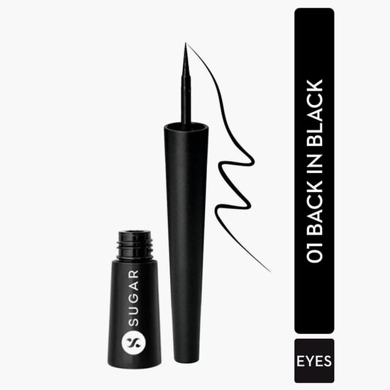 SUGAR Cosmetics Gloss Boss 24HR Eyeliner - 01 Back In Black (Black)
