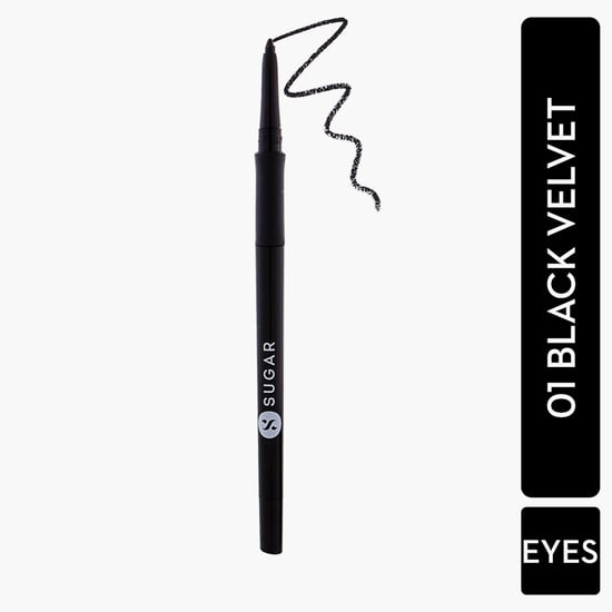 SUGAR Twist and Shout Fadeproof Kajal - 01 Black Velvet- 0.35G