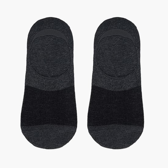 VAN HEUSEN Men Textured Formal No-Show Socks