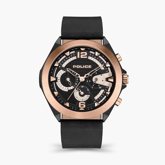 POLICE Men Leather Strap Analog Watch PLPEWJF2108740