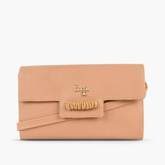BAGGIT Women Solid Wallet Peach