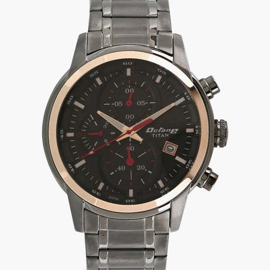 TITAN Octane Men Water-Resistant Chronograph Watch with Foldover