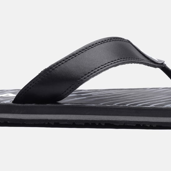 FILA Men Printed Flip Flops Black