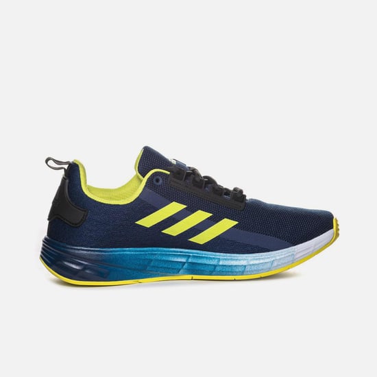 Adidas textured lace-up running shoes hotsell