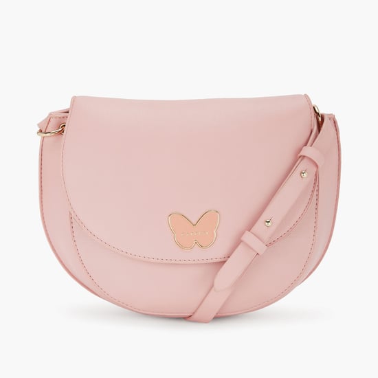 Caprese pink solid sling bag deals