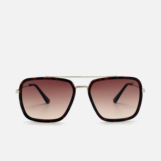 FCUK Men Solid Square Polarized Sunglasses FC7621C3S