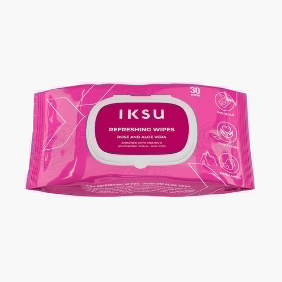 IKSU Rose and Aloe Vera Refreshing Wipes - 30Pcs