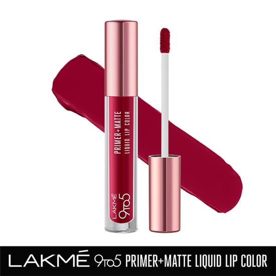 LAKME 9TO5 Primer + Matte Liquid Lip Color MM3 Crisp Wine