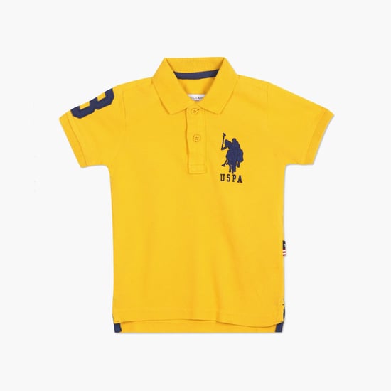 U.S. POLO ASSN. KIDS Boys Solid Regular Fit Polo Shirt