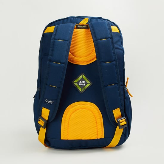 SKYBAGS Unisex Printed Laptop Backpack Blue