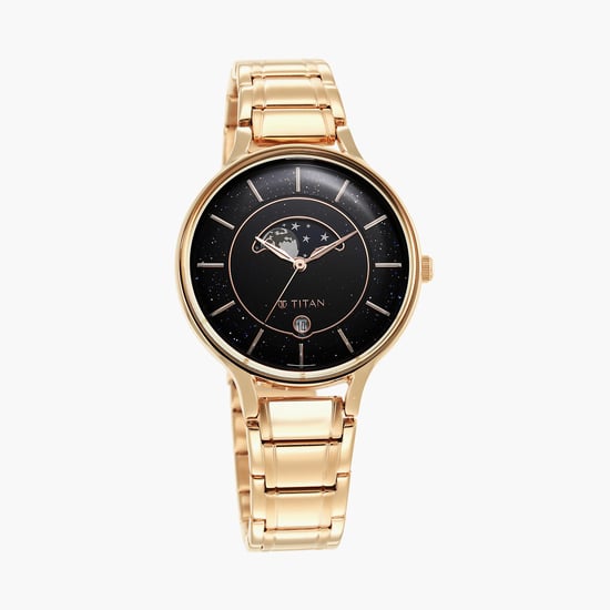 TITAN Women Solid Analog Watch with Metal Strap 2674WM01