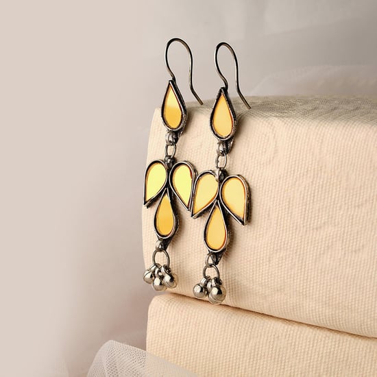 FIDA Women Hook Closure Earrings Silver
