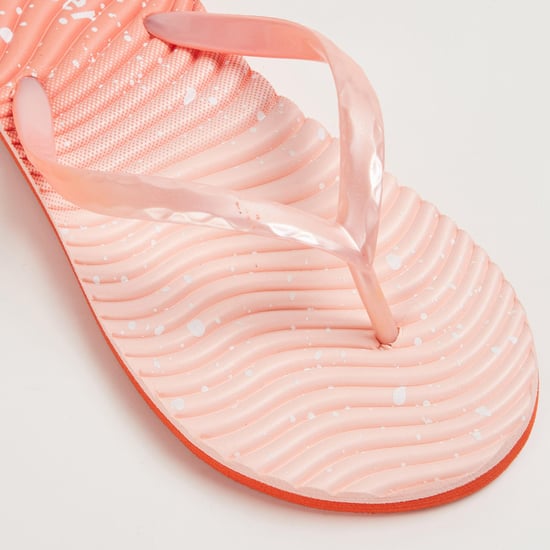 Ginger textured flip flops hotsell