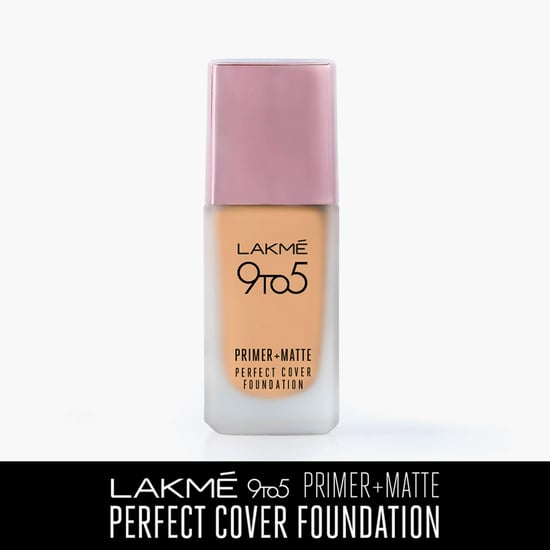 LAKME 9TO5 Primer + Matte Perfect Cover Foundation W110 Warm Light - 25ml