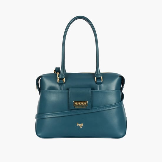 BAGGIT Women Solid Zip Closure Shoulder Bag Blue
