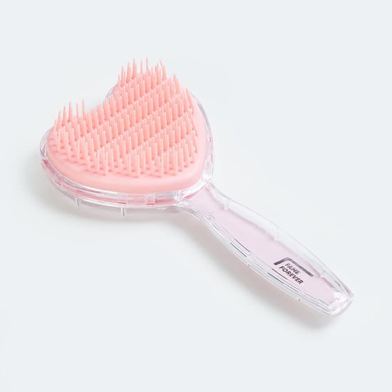 FAME FOREVER Girls Heart-Shaped Hair Brush with Confetti