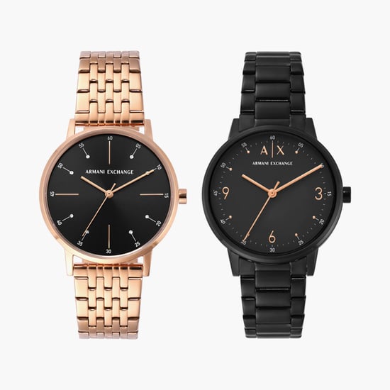 ARMANI EXCHANGE Unisex Couple Analog Watch Set AX7143SET