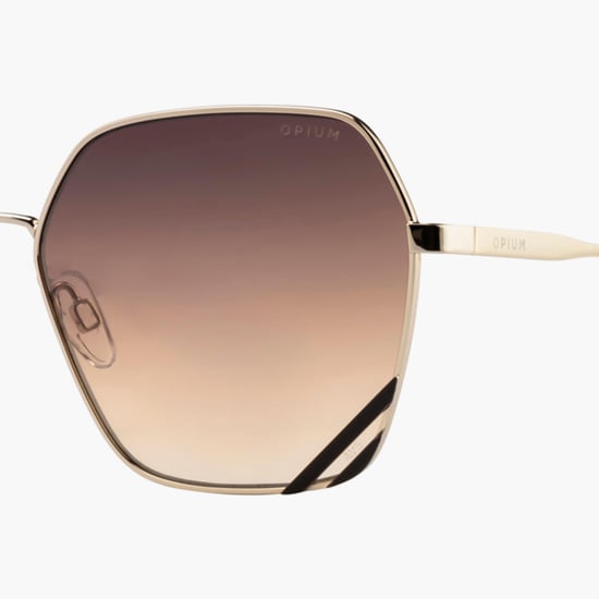 OPIUM Women Metal Frame UV-Protected Hexagon Sunglasses OP-10079-C01