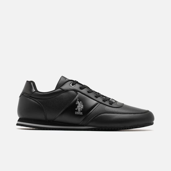 Black polo casual shoes hotsell