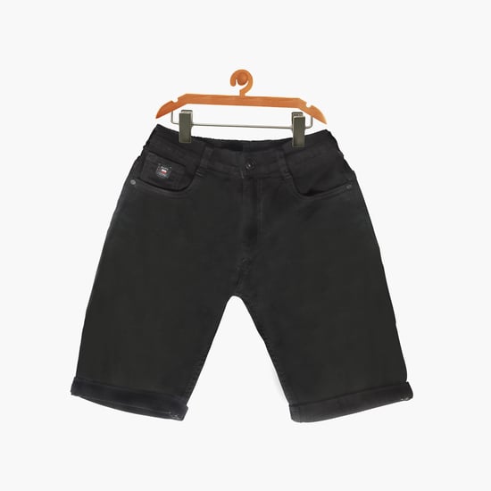 RUFF KIDS Boys Solid Slim Fit Shorts
