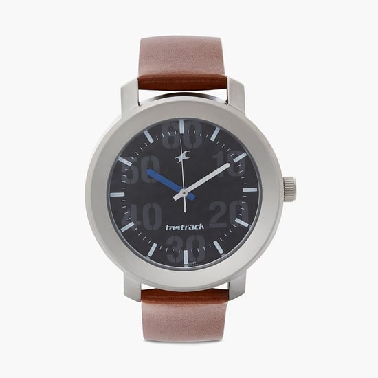 FASTRACK Men Analog Watch with Leather Strap - NR3121SL01