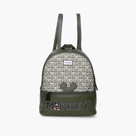 CAPRESE Women Mickey Mouse Printed Backpack Green