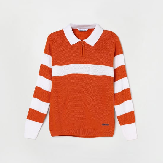 FAME FOREVER Boys Striped Sweater