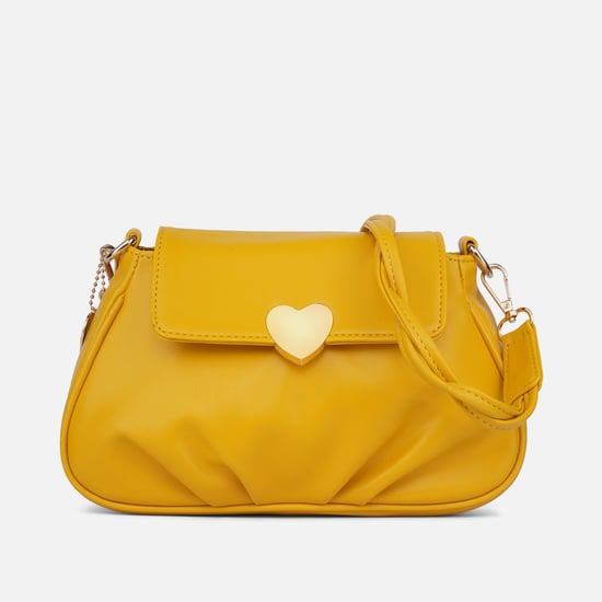 CAPRESE Emily In Paris Women Solid Sling Bag Mustard
